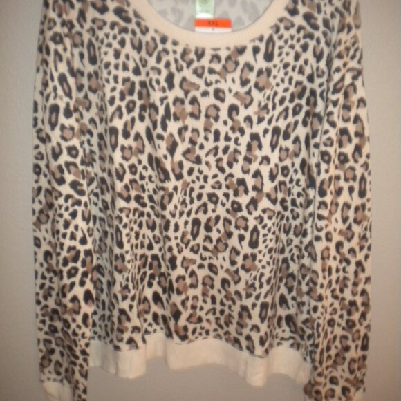 Honeydew Women's Plus Size XXL Natural Leopard 2 Piece Pajama Loungewear Set NWT - Picture 4 of 4
